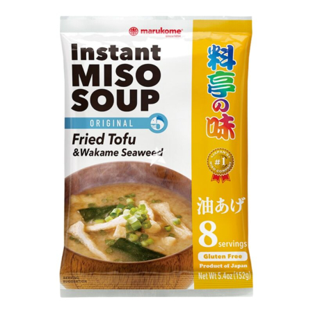 Ingrediente - Supa Miso cu Tofu prăjit Instant 8 Porții