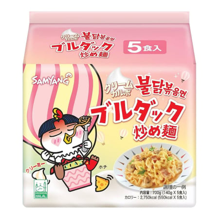 Noodles - Cream Carbo Buldak Noodles 5 packs