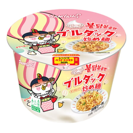 Tăieței - Tăiței Cremă Carbonara Buldak în Cupă 120g