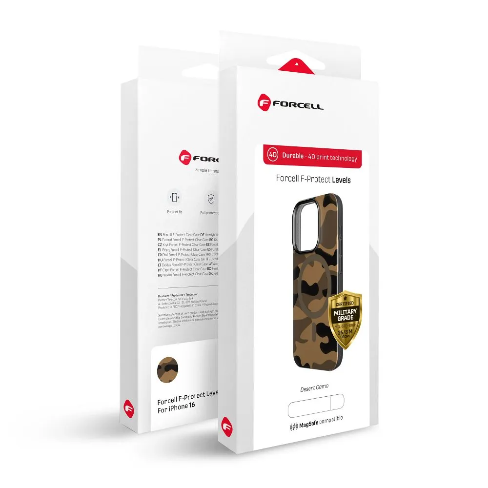 Husa FORCELL F-PROTECT Levels cu tehnologie Dual Layer 4D, Miliatry Drop-Test, compatibil MagSafe iPhone 16 [4]