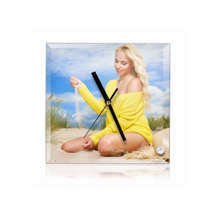 Ceas Personalizat Sticla Patrat [2]