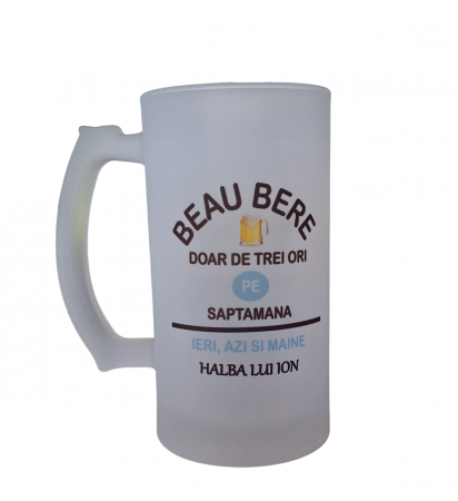 Căni Personalizate - Halbe de Bere Personalizate - Cadoul Ideal pentru Băutori de Bere | www.photogiftsstudio.ro