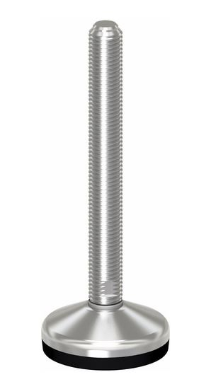 PICIOR REGLABIL INOX CU TALPA DIN CAUCIUC VULCANIZATA 24820, D60, filet M16X150 [1]