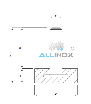 picior cu filet din otel zincat [1]