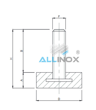 picior cu filet din otel zincat [1]