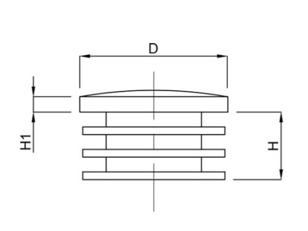 DOP POLIAMIDA PENTRU TEAVA ROTUNDA D25 - COD 34204 [1]