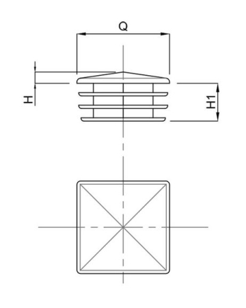 DOP POLIAMIDA SLIM PENTRU TEAVA 35x35 - COD 33103 [1]