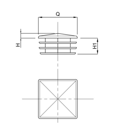 DOP POLIAMIDA SLIM PENTRU TEAVA 50x50 - COD 33107 [1]