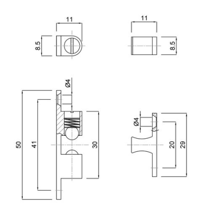 SISTEM INCHIDERE DIN ALAMA NICHELAT 49x9 mm 70025 [1]