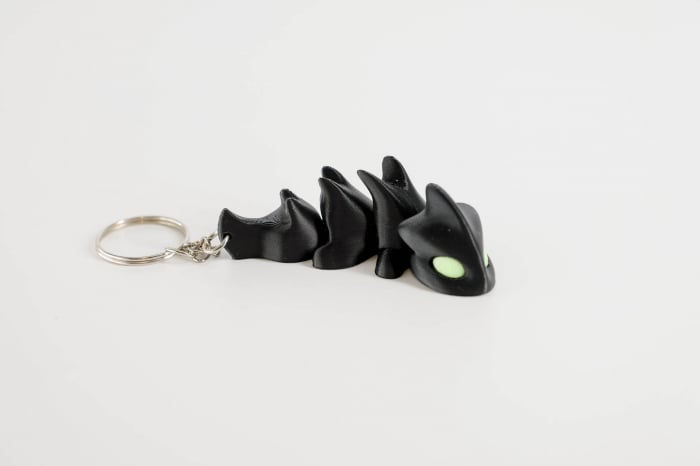 Breloc Dragon articulat negru [3]