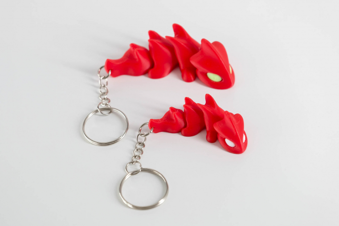 Breloc Dragon articulat rosu [2]