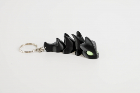 Breloc Dragon articulat negru [2]