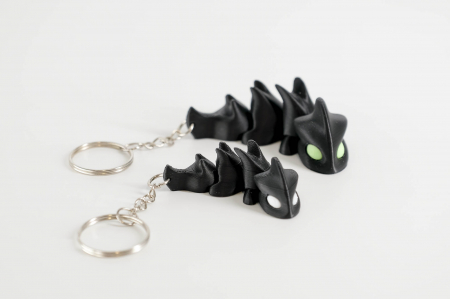 Breloc Dragon articulat negru [1]