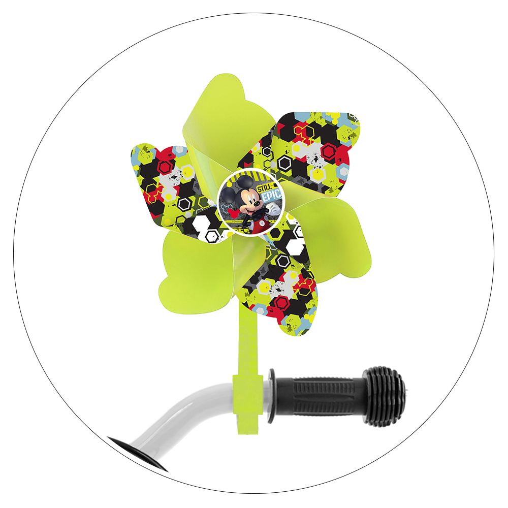 Accesoriu montaj pe ghidon, morisca de vant, culoare verde, model Mickey [2]