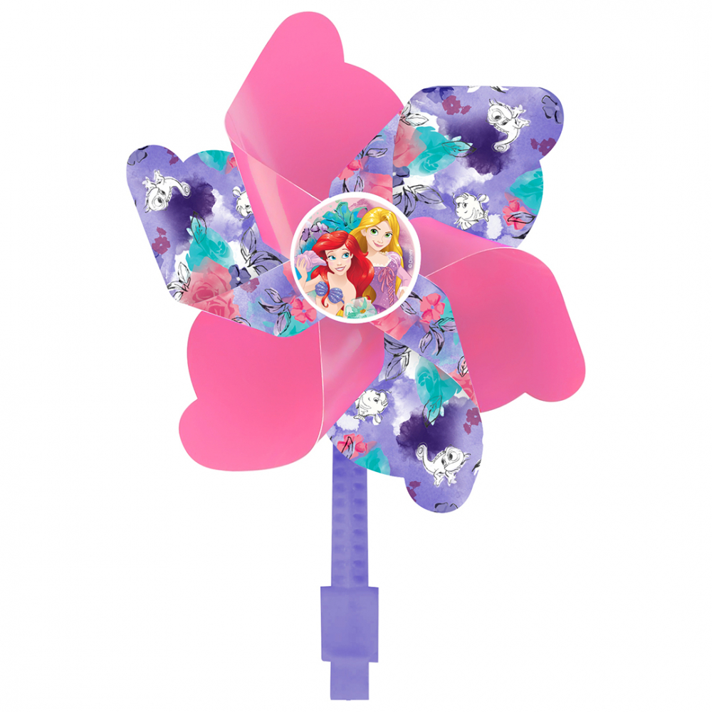 Accesoriu montaj pe ghidon, morisca de vant, culoare roz mov, model Princess