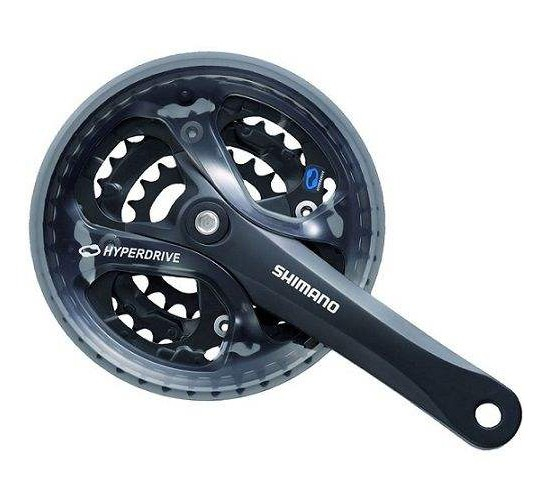 Angrenaj Pedalier Shimano Acera Fc-M361-L, 42X32X22T, Brat 175Mm, Pt. 8 7 Vit. Pe Spate, Cu Cg, Compatibil Chaincase, Negru, Ambalat Ind.