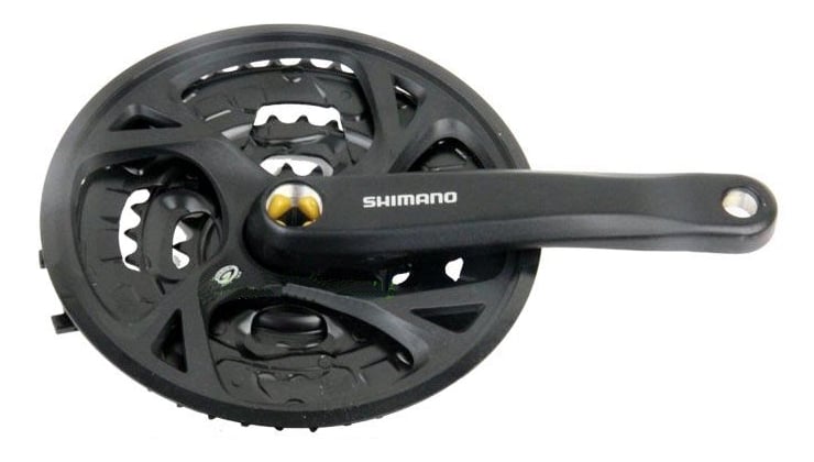 Angrenaj Pedalier Shimano Acera MTB, 44X32X22T, Brat 175MM, Pentru 9 Viteze Pe Spate, Include Suruburi, Negru