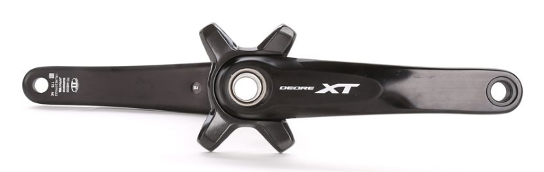 Angrenaj Pedalier Shimano Deore XT MTB, Fara Foaie, Brat 175MM, Pentru 11 Viteze Pe Spate,Fara Butuc, Cu Surub Si Piulita De Fixare