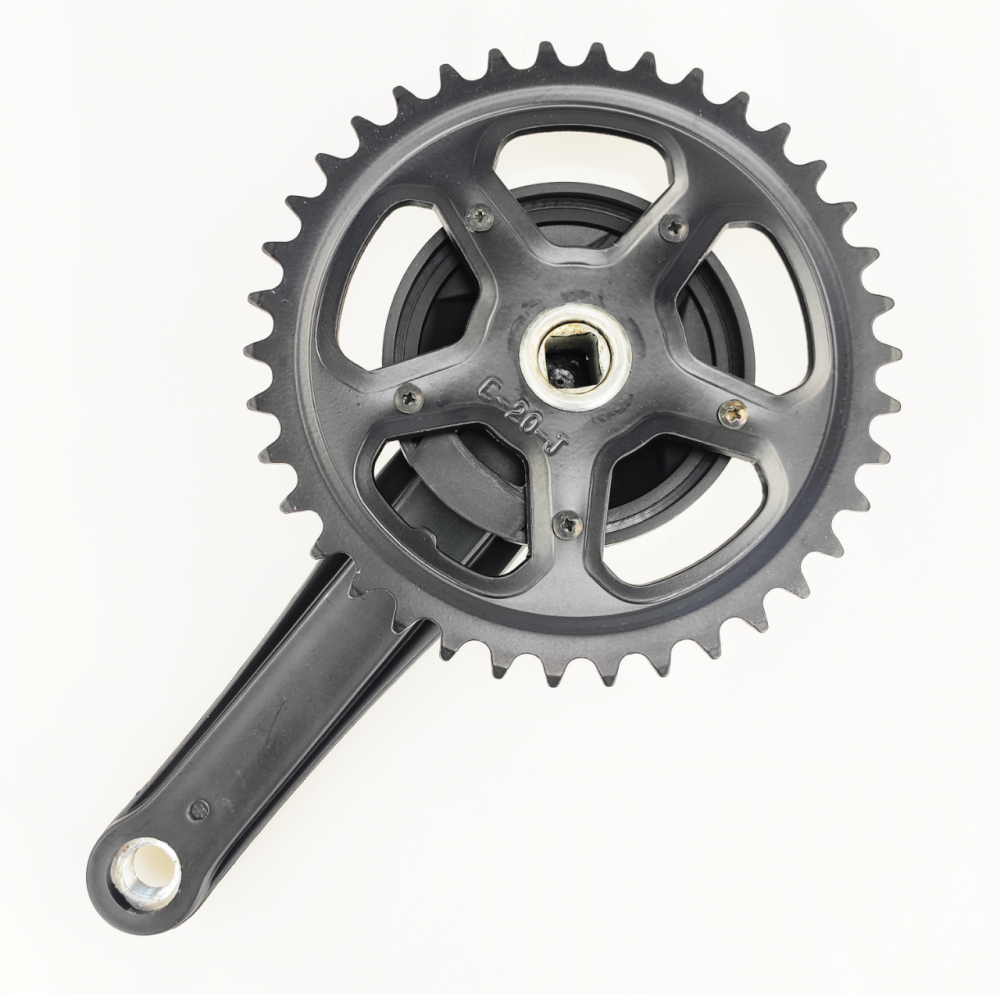 Angrenaj pedalier X-line Pro, 38z, 170mm, 1/2" x 3/32", disc culoare negru, 94mm [2]