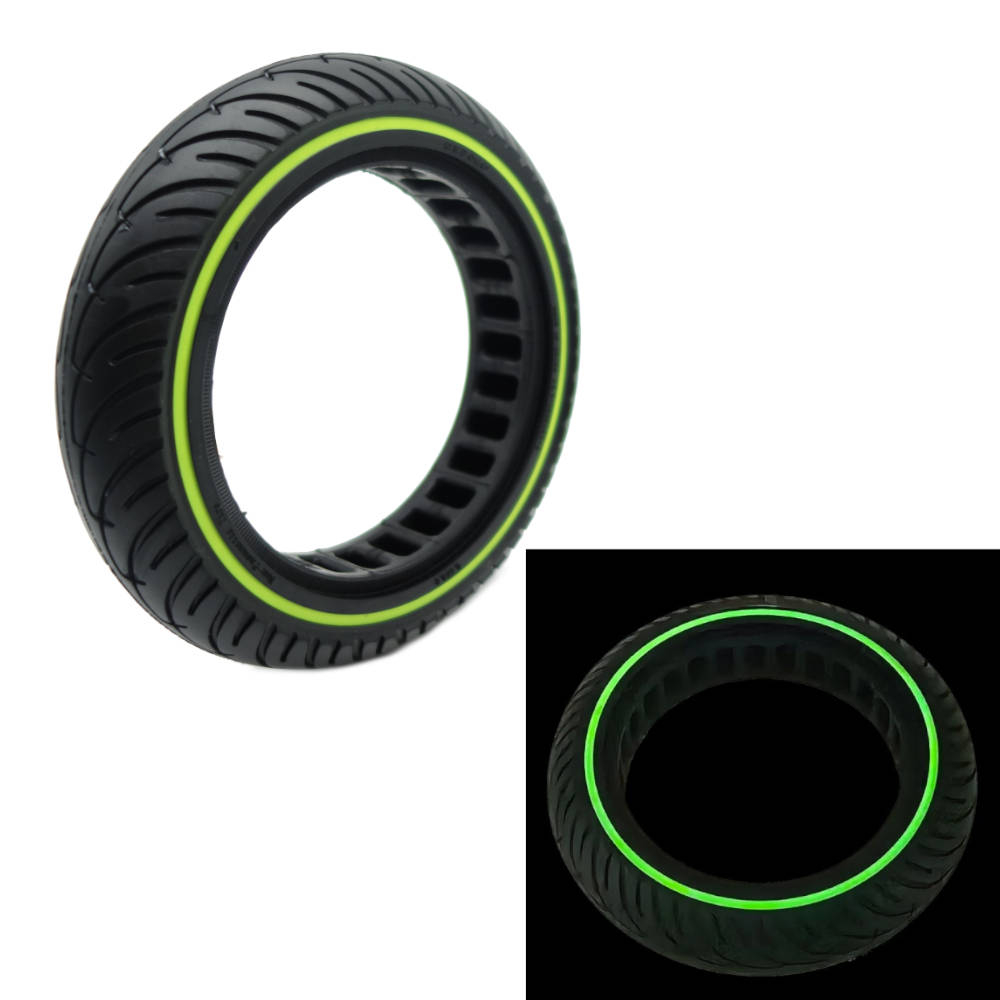 Anvelopa trotineta electrica plina, fara camera, dimensiune 8.5 x 2A, culoare negru cu dunga verde [2]
