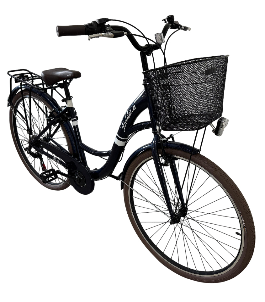 Bicicleta Belderia City Urban, culoare bleumarin, roata 28", cadru din otel [2]