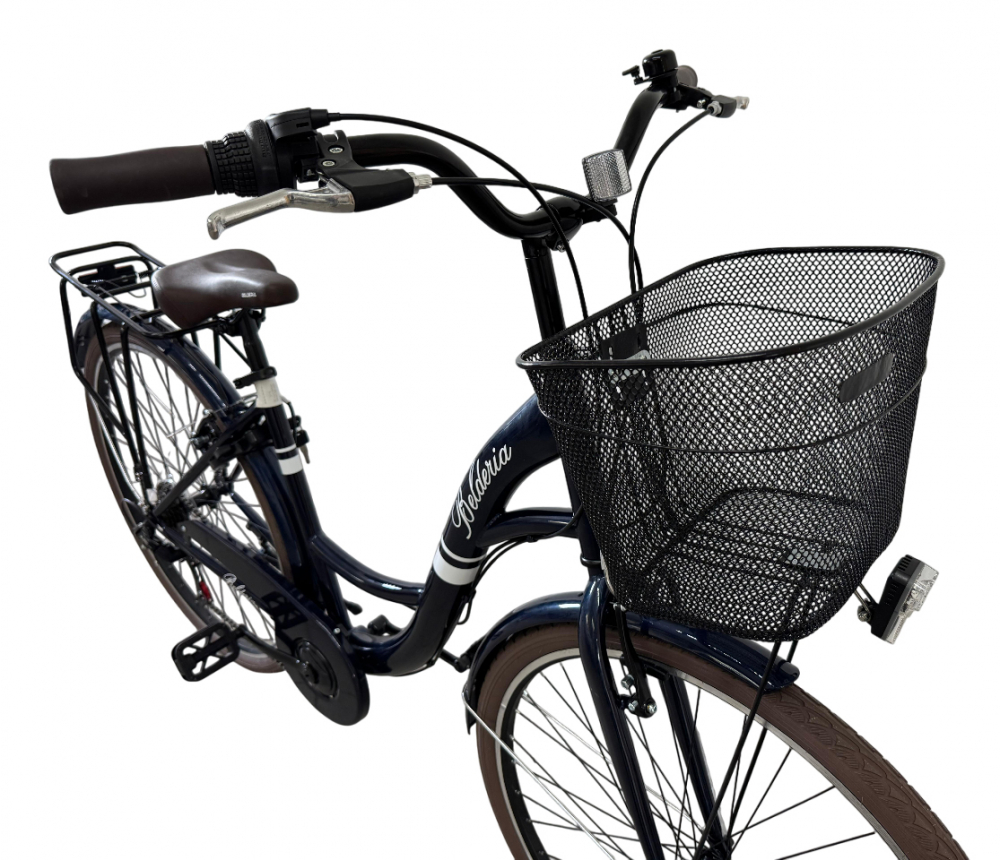 Bicicleta Belderia City Urban, culoare bleumarin, roata 28", cadru din otel [4]