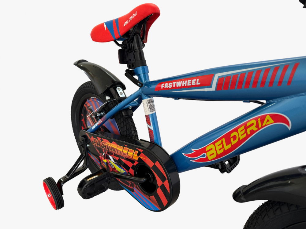 Bicicleta copii Belderia Fastwheel, culoare albastru, roata 14", cadru din otel [8]
