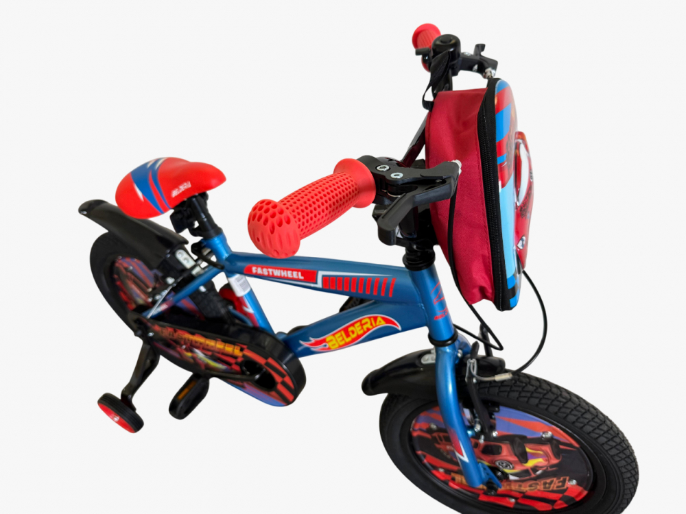 Bicicleta copii Belderia Fastwheel, culoare albastru, roata 16", cadru din otel [9]