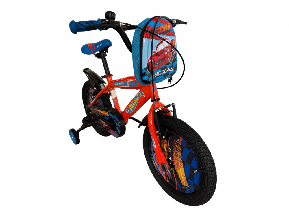 Bicicleta copii Belderia Fastwheel, culoare portocaliu, roata 16", cadru din otel [2]