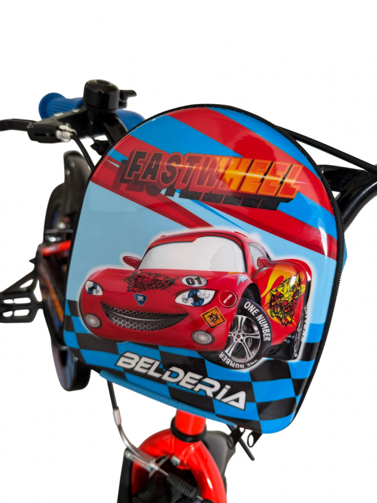 Bicicleta copii Belderia Fastwheel, culoare portocaliu, roata 16", cadru din otel [3]