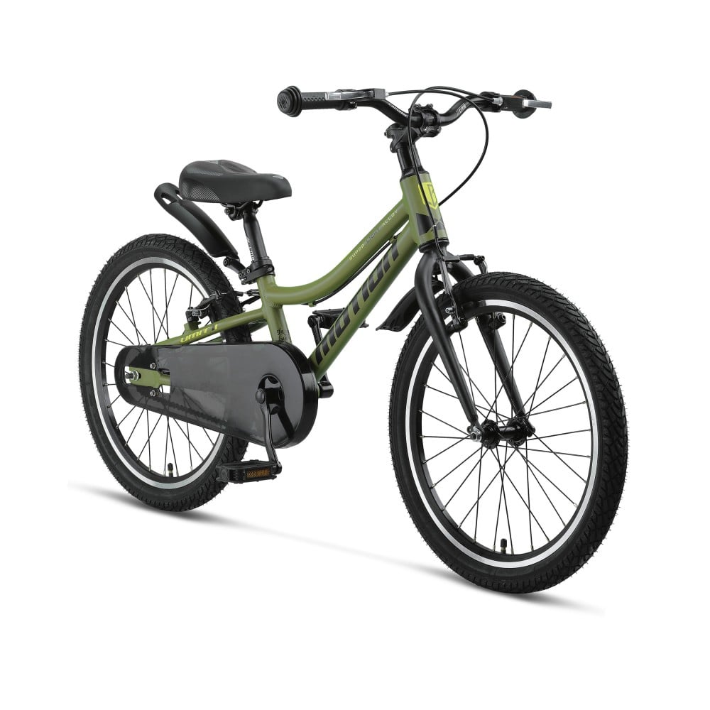 Bicicleta copii Motion, culoare kaki/lime, roata 20", cadru din otel [1]