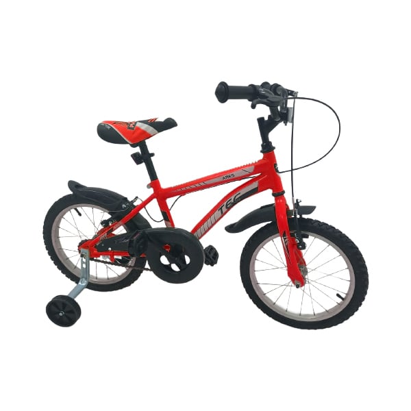 Bicicleta copii TEC Ares, culoare rosu, roata 16  , din otel