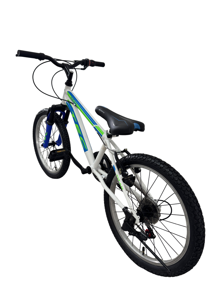 Bicicleta copii Tec Titan suspensie fata, roata 20", culoare alb/albastru [4]