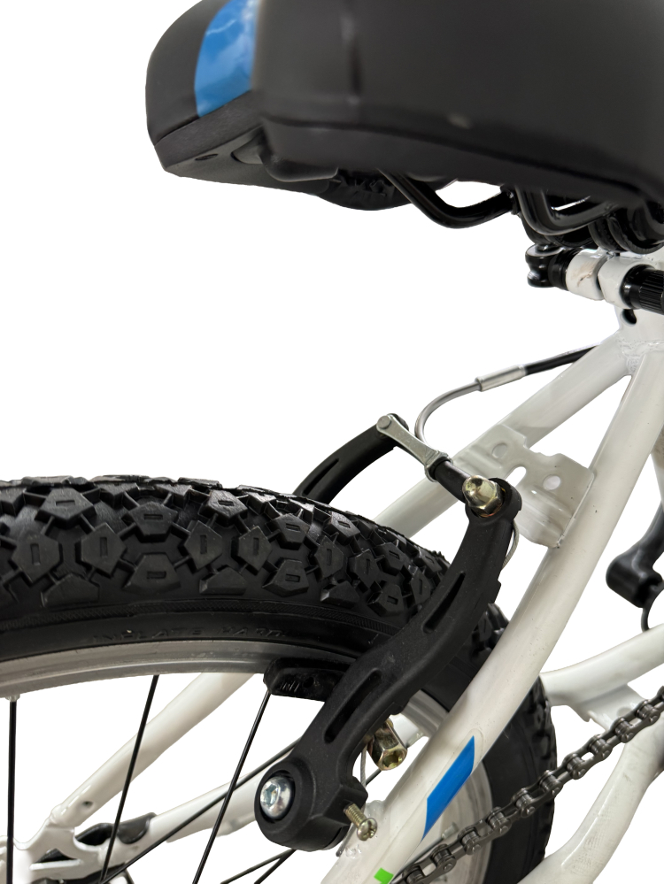 Bicicleta copii Tec Titan suspensie fata, roata 20", culoare alb/albastru [6]