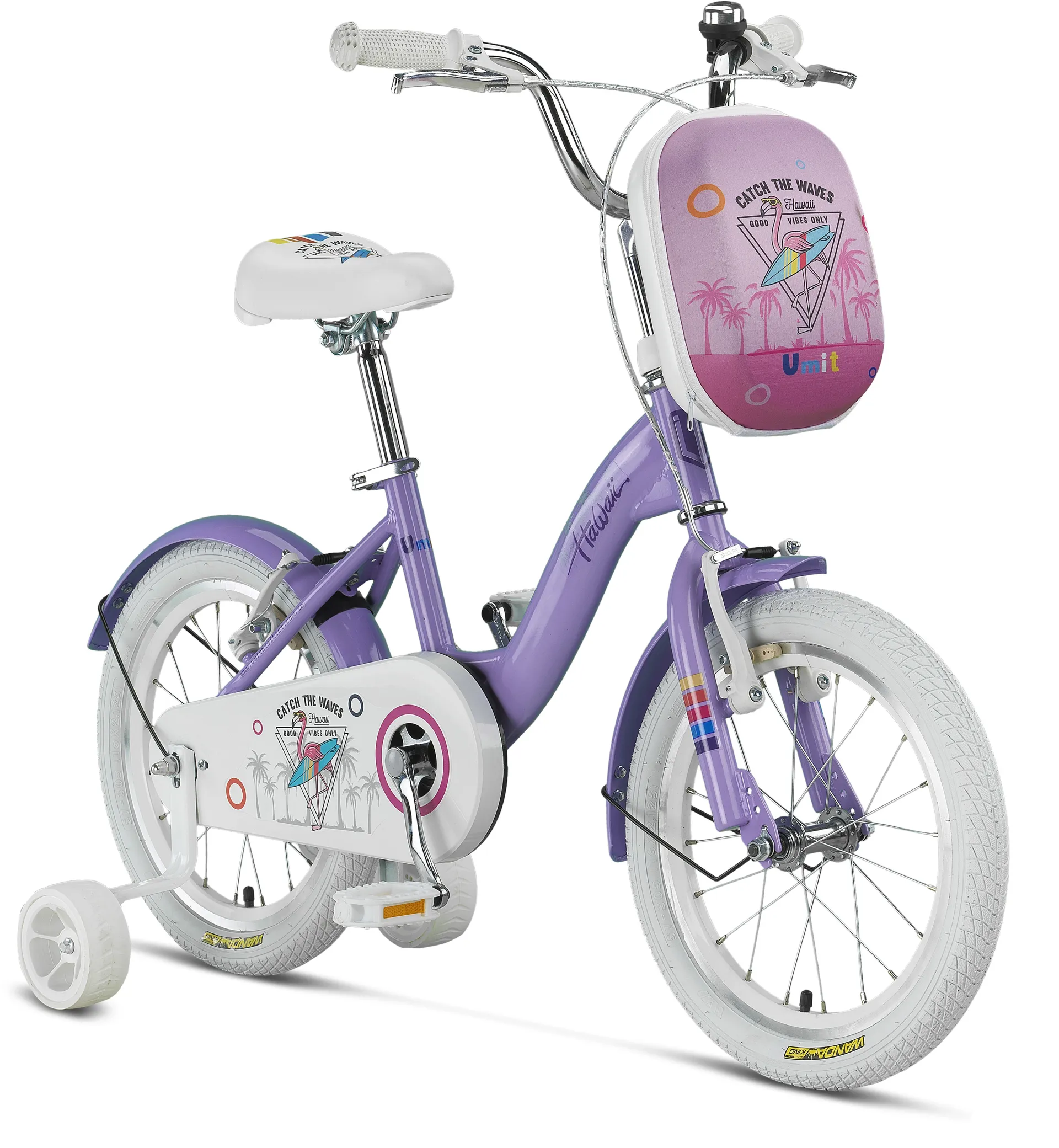 Bicicleta copii UMIT Hawai, culoare mov, roata 16", cadru otel [2]