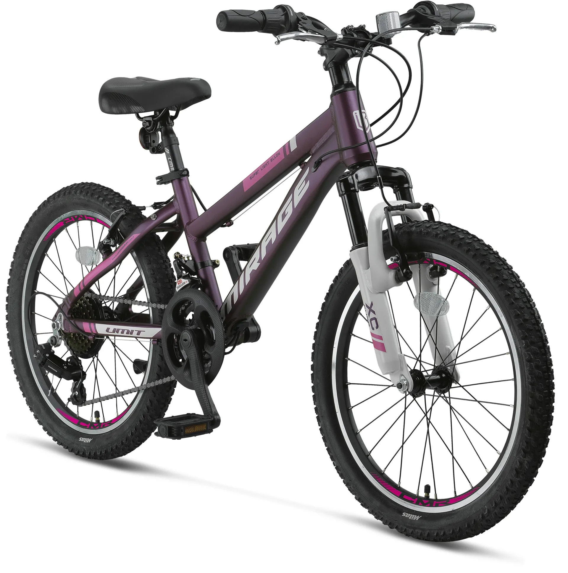 Bicicleta copii UMIT Mirage Girls, culoare mov/roz, roata 20", cadru aluminiu [2]