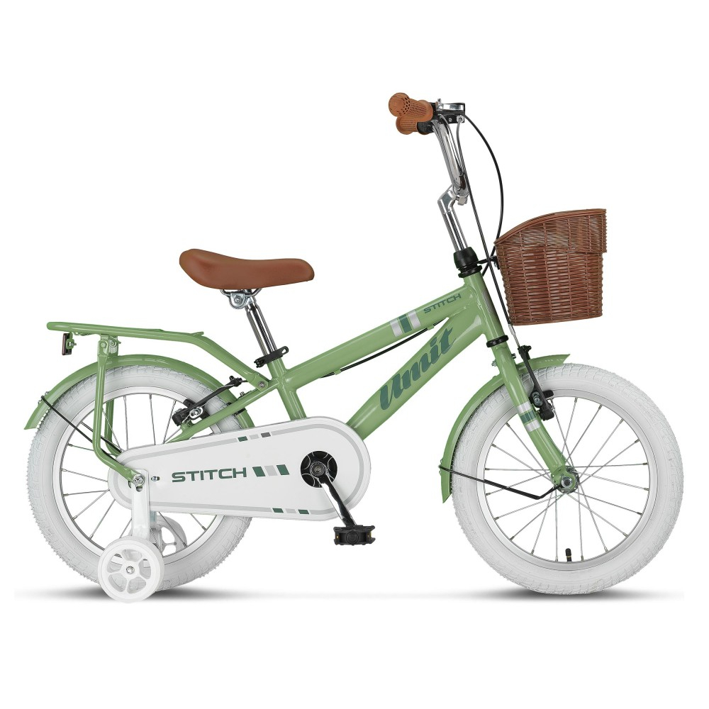 Bicicleta copii Umit Stitch Man, culoare verde, roata 16", cadru otel [1]