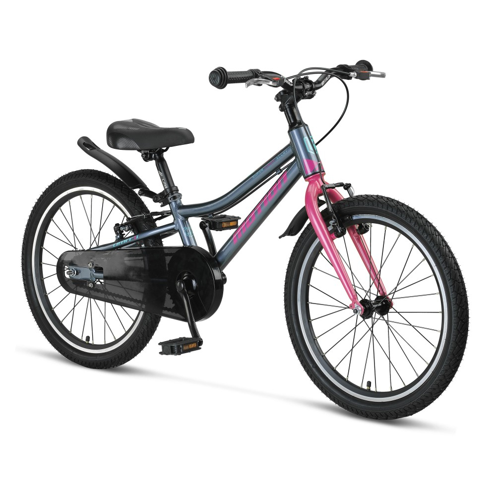 Bicicleta copii Motion Lady, culoare antracit/roz, roata 20", cadru din otel [1]
