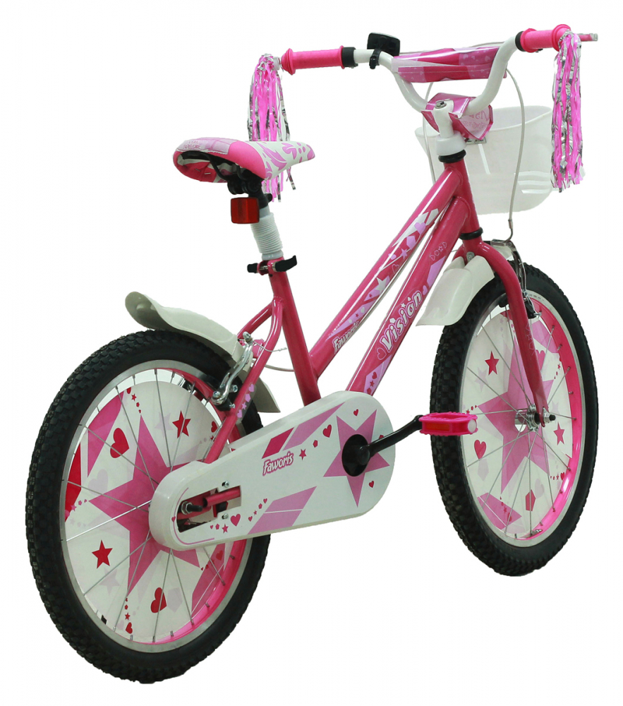 Bicicleta Copii Vision Faworis Culoare Roz/Alb Roata 20" Otel [2]