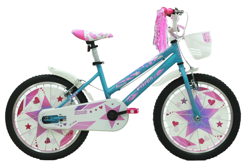 Bicicleta copii Vision Faworis, culoare turcoaz roz, roata 20  , otel