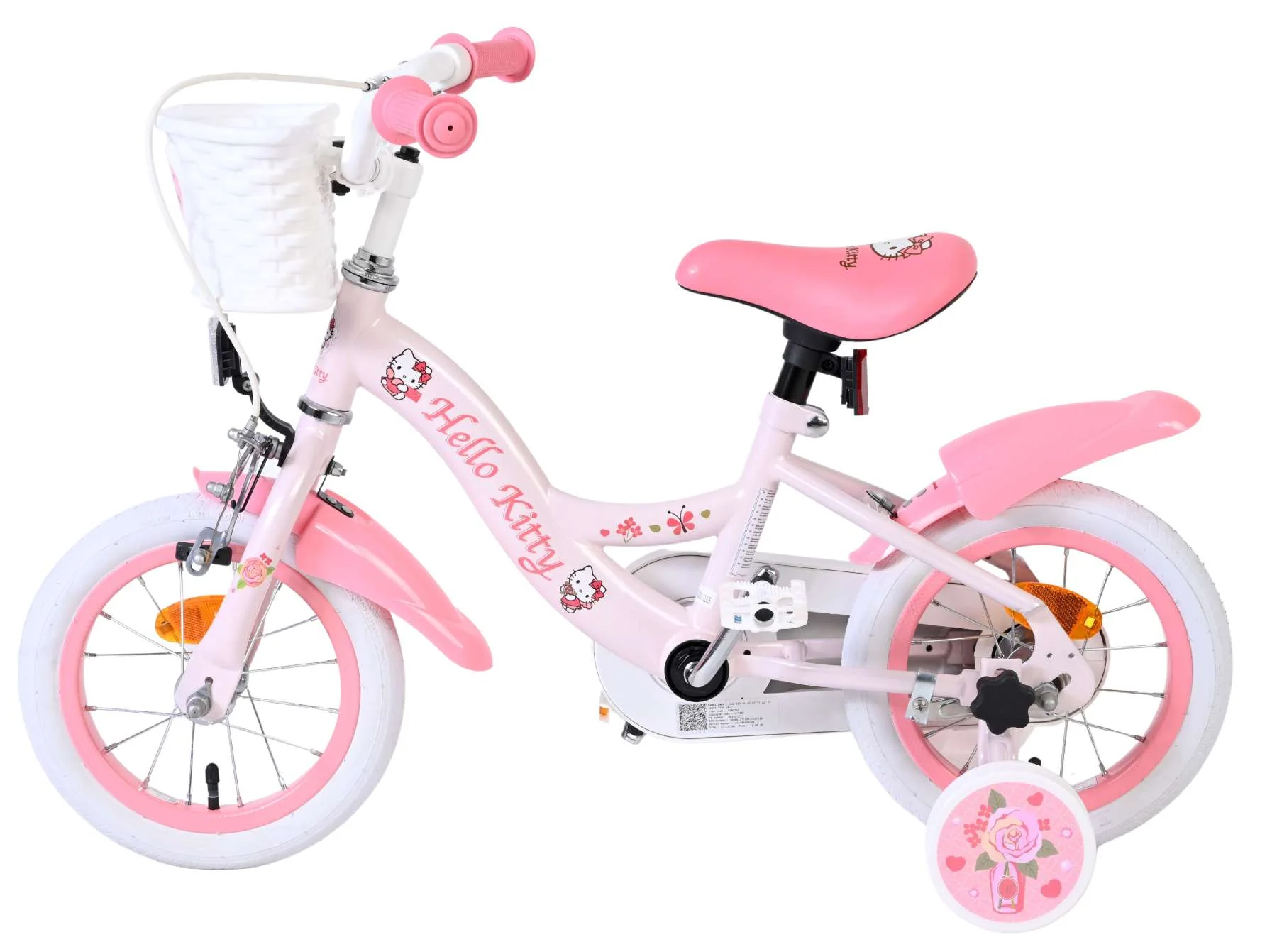 Bicicletă pentru copii Hello Kitty - Fete - 12 inch - Roz [7]