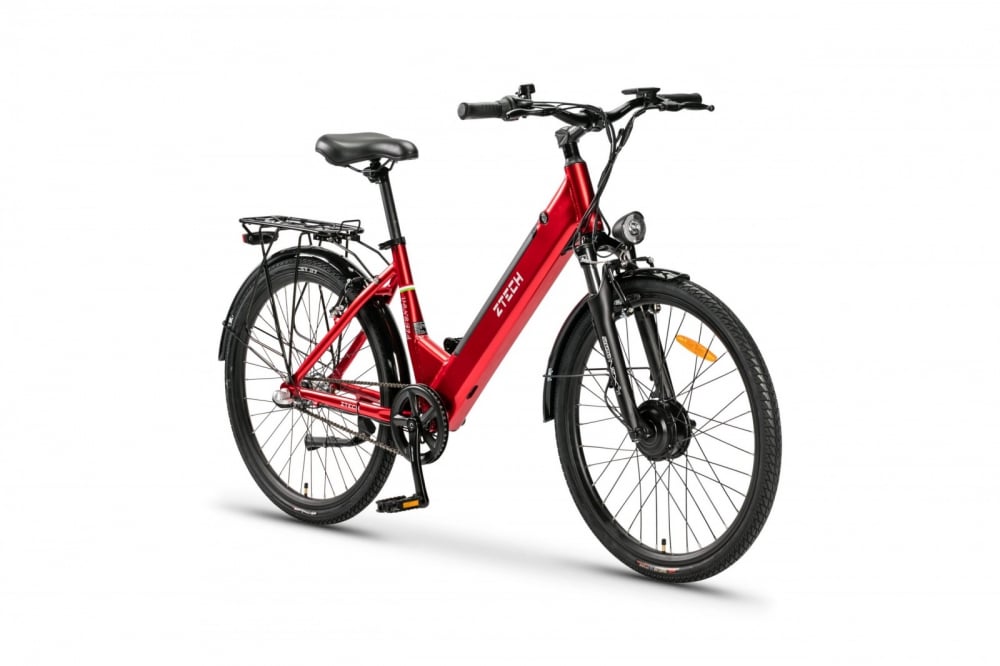 Bicicleta electrica E-Bike Z-Tech, ZT-83 ,Li-Ion, roata 26 , 250W, 36V, 12 ah, Shimano Nexus 3S , culoare rosu