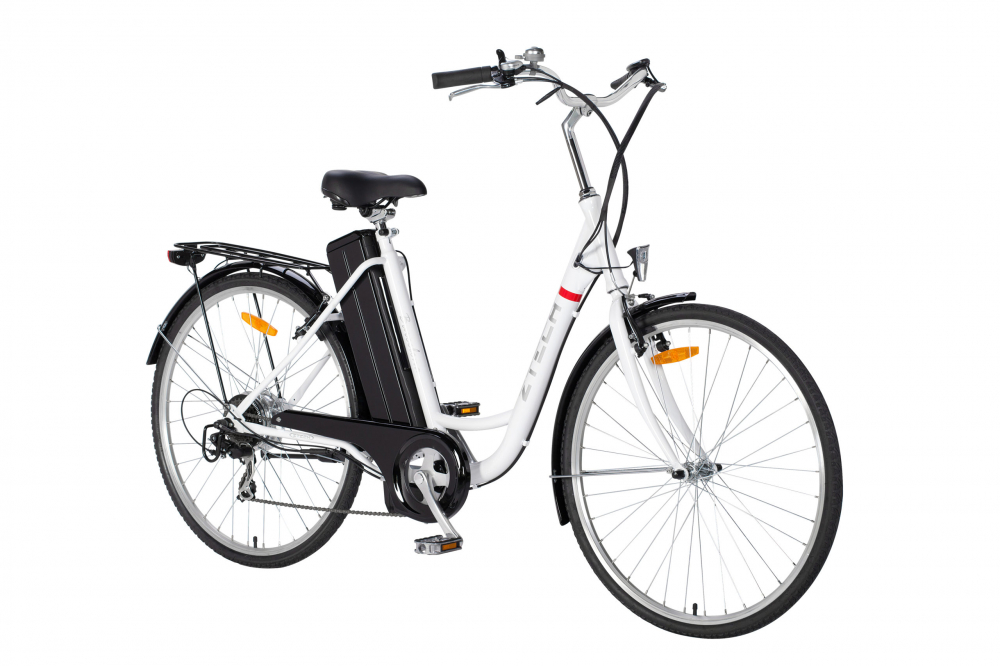 Bicicleta electrica E-Bike, ZT-32A, Barcelona, Li-Ion, roata 26  , 250W, 36V, 9ah, culoare alb