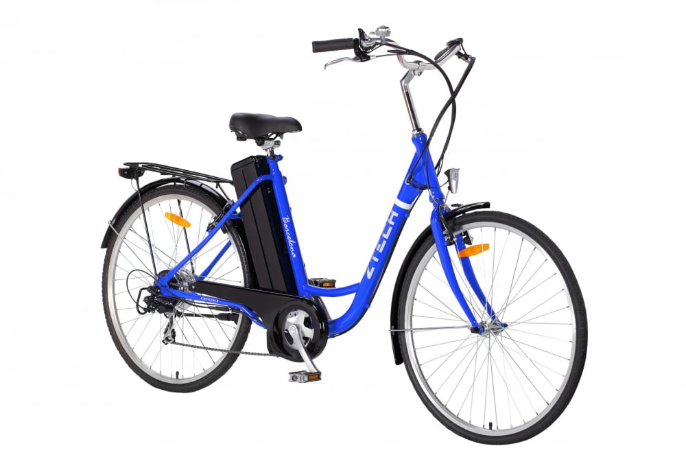 Bicicleta electrica E-Bike, ZT-32A, Barcelona, Li-Ion, roata 26 , 250W, 36V, 9ah, culoare albastru