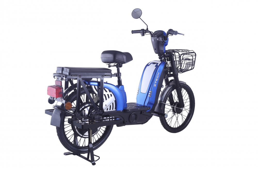 Bicicleta electrica scuter Z-Tech ZT-01, LASER 13, motor 420W, 48V, 12Ah, autonomie 35km, fara permis, culoare albastru [3]