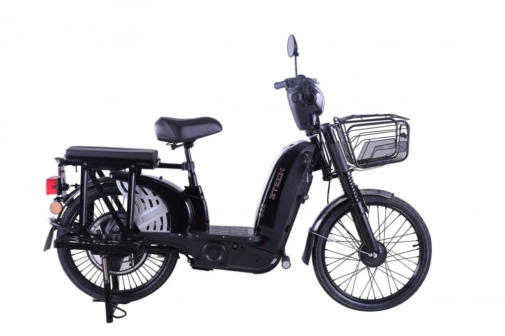 Bicicleta electrica scuter Z-Tech ZT-01, LASER 13, motor 420W, 48V, 12Ah, autonomie 35km, fara permis, culoare negru