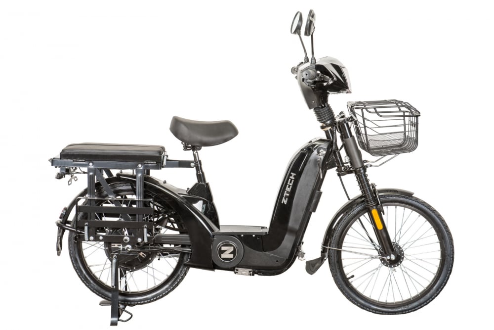 Bicicleta Electrica Z-Tech ZT-04 2021, negru, Motor 560W, 48V, 12Ah, Autonomie 30-35km, fara permis