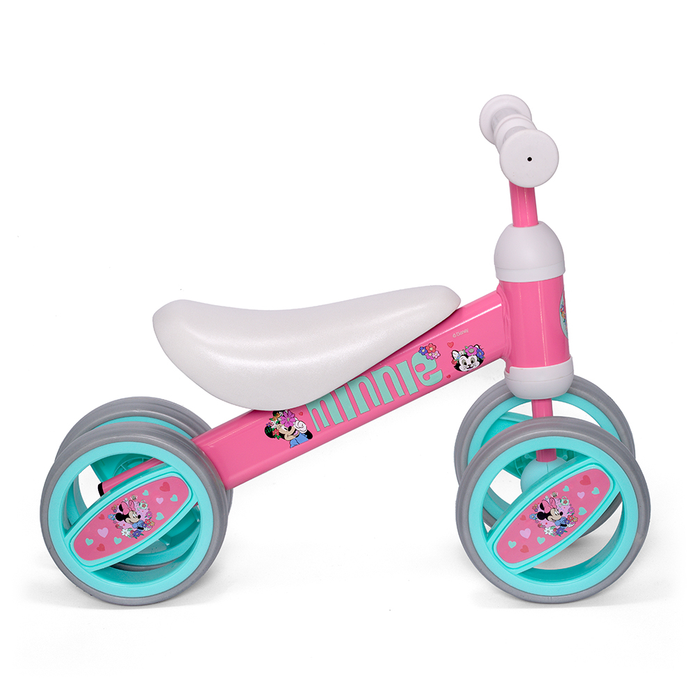 Bicicleta fara pedale copii Minnie Mouse fete, 4 roti [2]
