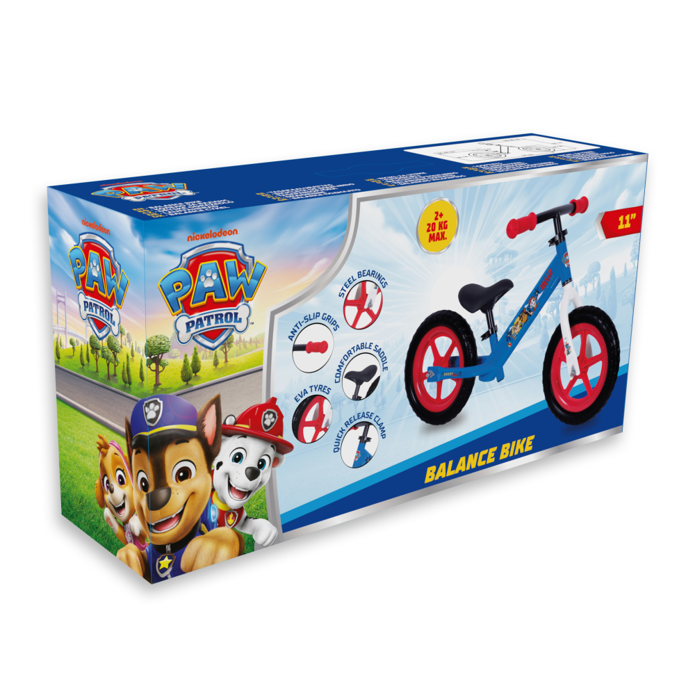 Bicicleta fara pedale copii Paw Patrol (Patrula Catelusilor) baieti, cadru metalic [3]
