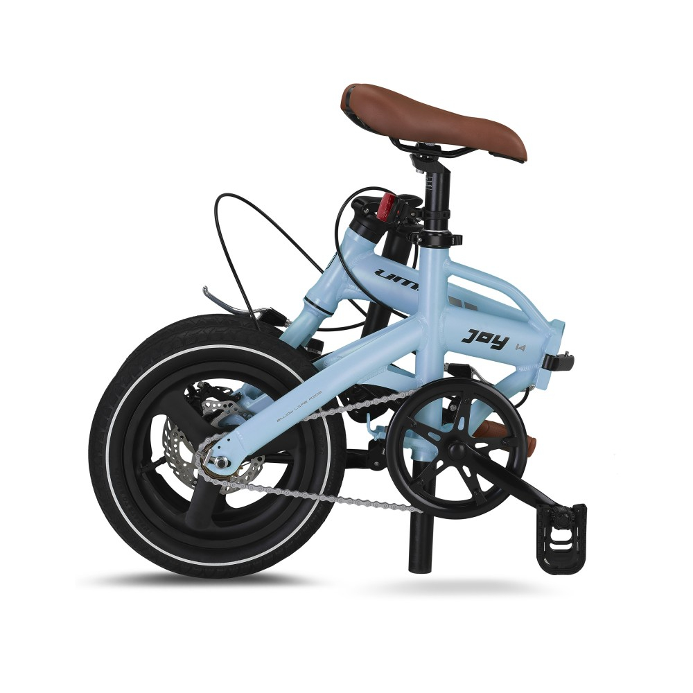 Bicicleta Joy 2D, pliabila cadru aluminiu, roata 14", frana pe disc, culoare albastru [2]